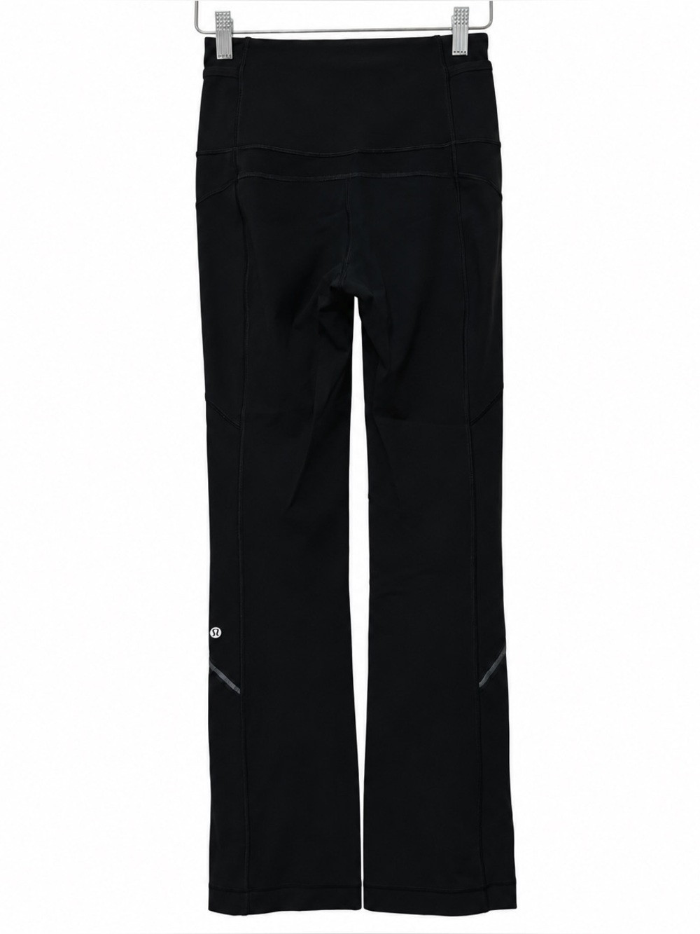Lululemon| Black Studio Flare Yoga Pants Size 4 Zip Pockets Athletic - Picture 2 of 9